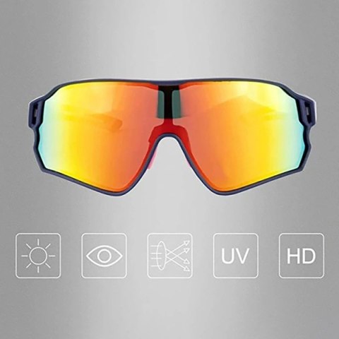 Okulary rowerowe Rockbros 10134PL polaryzujące - niebieskie