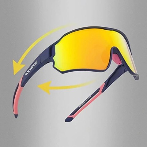 Okulary rowerowe Rockbros 10134PL polaryzujące - niebieskie