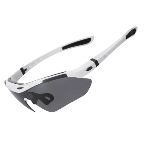 Okulary rowerowe Rockbros 10142 fotochromowe UV400 - białe Okulary rowerowe Rockbros 10142 fotochromowe UV400 - białe