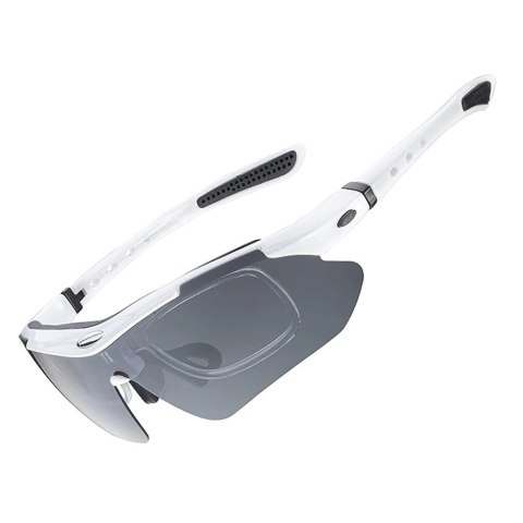 Okulary rowerowe Rockbros 10142 fotochromowe UV400 - białe Okulary rowerowe Rockbros 10142 fotochromowe UV400 - białe