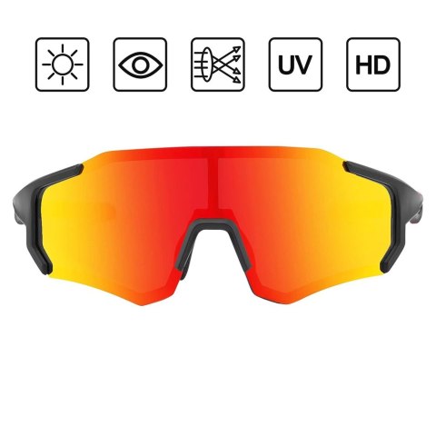Okulary rowerowe Rockbros 10182 polaryzujące - czerwone Okulary rowerowe Rockbros 10182 polaryzujące - czerwone