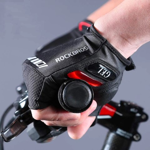 Rękawiczki rowerowe Rockbros S143-BK XL z wkładkami żelowymi - czarne