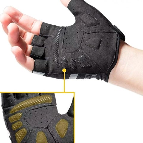 Rękawiczki rowerowe Rockbros S247 M - czarne Rękawiczki rowerowe Rockbros S247 M - czarne
