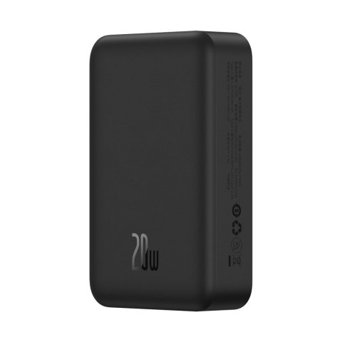 Powerbank Baseus Magnetic Mini 20000 mAh 20W - czarny + kabel USB-C / USB-C Powerbank Baseus Magnetic Mini 20000 mAh 20W - czarny + kabel USB-C / USB-C