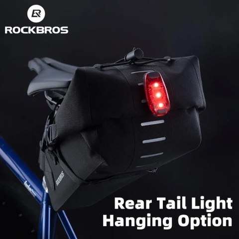 Torba rowerowa Rockbros 30130061001 pod siodełko 3L - czarna Torba rowerowa Rockbros 30130061001 pod siodełko 3L - czarna