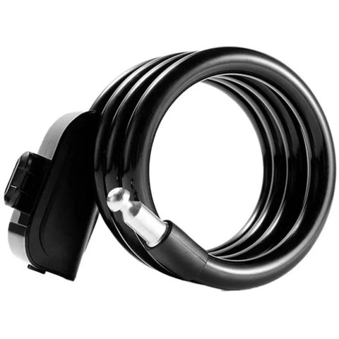 Zapięcie rowerowe Rockbros RKS515-BK na klucz 1,1m - czarne Zapięcie rowerowe Rockbros RKS515-BK na klucz 1,1m - czarne