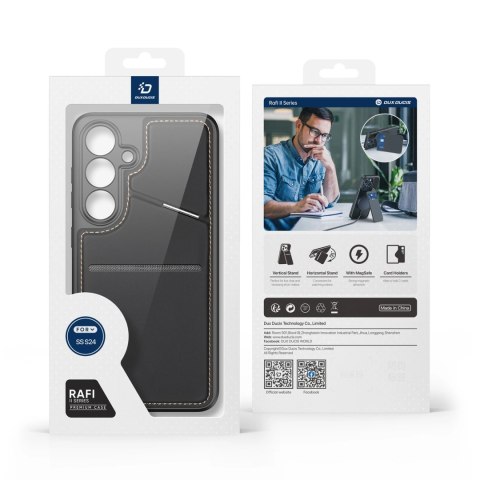 Etui Dux Ducis Rafi ll Mag do Samsung Galaxy S24 - czarne Etui Dux Ducis Rafi ll Mag do Samsung Galaxy S24 - czarne