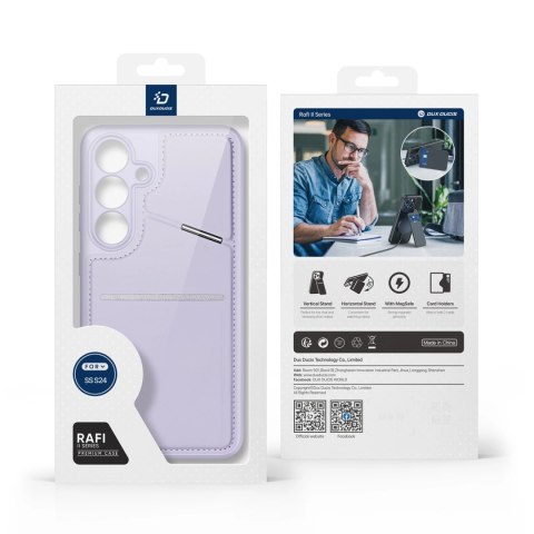 Etui Dux Ducis Rafi ll Mag do Samsung Galaxy S24 - fioletowe Etui Dux Ducis Rafi ll Mag do Samsung Galaxy S24 - fioletowe