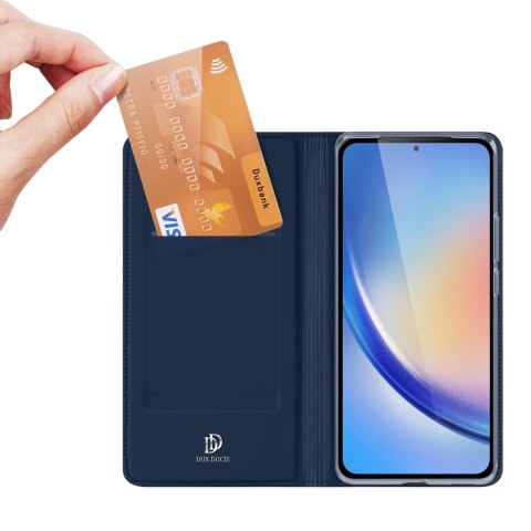 Etui Dux Ducis Skin Pro do Samsung A35 5G z klapką - niebieskie Etui Dux Ducis Skin Pro do Samsung A35 5G z klapką - niebieskie