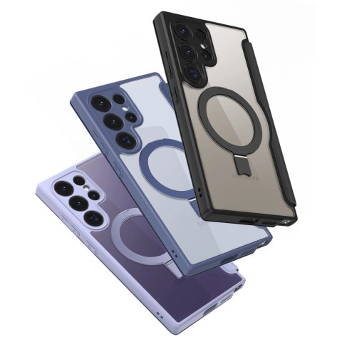 Etui Dux Ducis Skin X Pro na Samsung Galaxy S24 Ultra z MagSafe, klapką i podstawką - czarne Etui Dux Ducis Skin X Pro na Samsung Galaxy S24 Ultra z MagSafe, klapką i podstawką - czarne