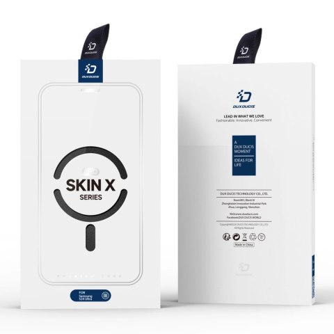 Etui Dux Ducis Skin X Pro na Samsung Galaxy S24 Ultra z MagSafe, klapką i podstawką - czarne Etui Dux Ducis Skin X Pro na Samsung Galaxy S24 Ultra z MagSafe, klapką i podstawką - czarne