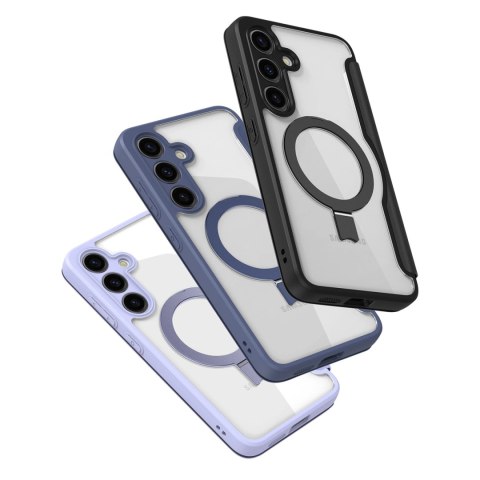 Etui Dux Ducis Skin X Pro na Samsung Galaxy S24 z MagSafe, klapką i podstawką - niebieskie Etui Dux Ducis Skin X Pro na Samsung Galaxy S24 z MagSafe, klapką i podstawką - niebieskie