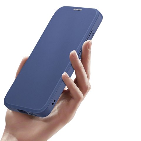 Etui Dux Ducis Skin X Pro na Samsung Galaxy S24 z MagSafe, klapką i podstawką - niebieskie Etui Dux Ducis Skin X Pro na Samsung Galaxy S24 z MagSafe, klapką i podstawką - niebieskie