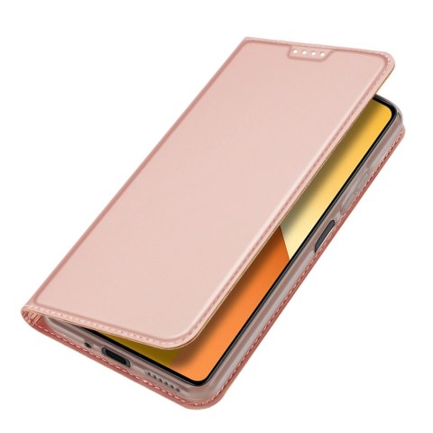 Etui Dux Ducis Skin Pro z klapką i miejscem na kartę na Xiaomi Redmi Note 13 5G - różowe Etui Dux Ducis Skin Pro z klapką i miejscem na kartę na Xiaomi Redmi Note 13 5G - różowe