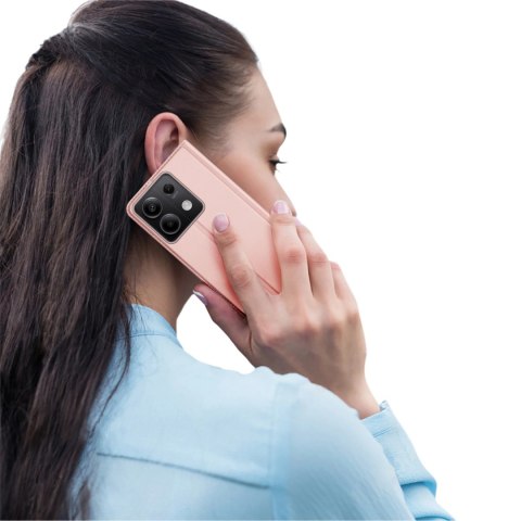 Etui Dux Ducis Skin Pro z klapką i miejscem na kartę na Xiaomi Redmi Note 13 5G - różowe Etui Dux Ducis Skin Pro z klapką i miejscem na kartę na Xiaomi Redmi Note 13 5G - różowe