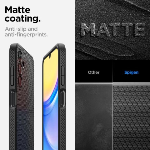 Etui Spigen Liquid Air na Samsung Galaxy A15 4G / 5G - czarny mat
