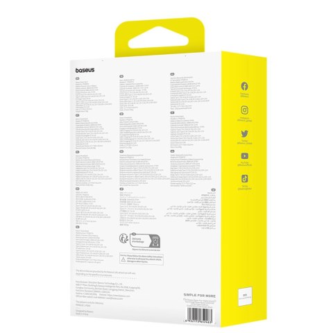 Powerbank Baseus Qpow Pro+ 10000mAh 22.5W z wbudowanym kablem USB-C i wyświetlaczem - czarny Powerbank Baseus Qpow Pro+ 10000mAh 22.5W z wbudowanym kablem USB-C i wyświetlaczem - czarny