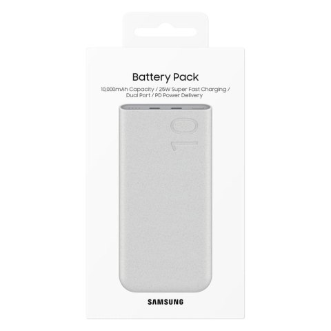 Powerbank Samsung EB-P3400XUEGEU FastCharge 2x USB-C 25W 10000mAh - beżowy Powerbank Samsung EB-P3400XUEGEU FastCharge 2x USB-C 25W 10000mAh - beżowy