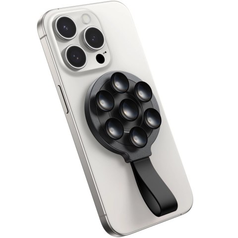 Uchwyt magnetyczny Joyroom JR-ZS393 na telefon z przyssawkami - czarny Uchwyt magnetyczny Joyroom JR-ZS393 na telefon z przyssawkami - czarny