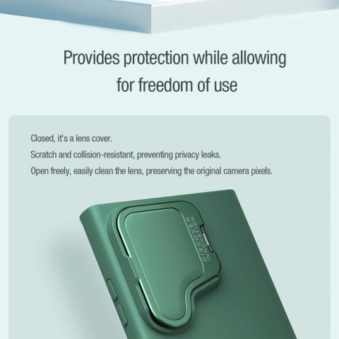 Etui Nillkin CamShield Silky Prop Silicone Case na Samsung Galaxy S24 Ultra - czarne Etui Nillkin CamShield Silky Prop Silicone Case na Samsung Galaxy S24 Ultra - czarne