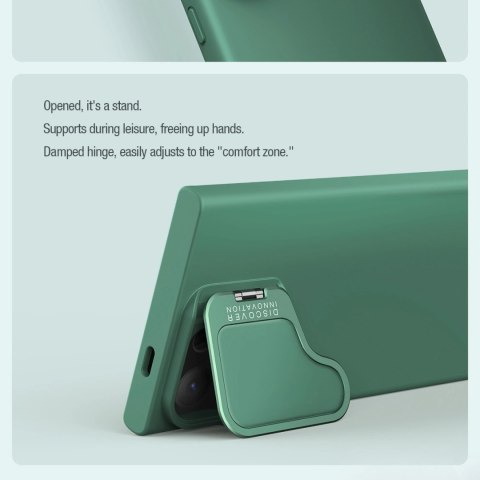 Etui Nillkin CamShield Silky Prop Silicone Case na Samsung Galaxy S24 Ultra - czarne Etui Nillkin CamShield Silky Prop Silicone Case na Samsung Galaxy S24 Ultra - czarne