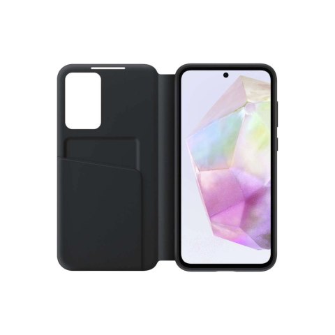 Etui Samsung Smart View Wallet EF-ZA356CBEGWW z klapką do Samsung Galaxy A35 - czarne Etui Samsung Smart View Wallet EF-ZA356CBEGWW z klapką do Samsung Galaxy A35 - czarne