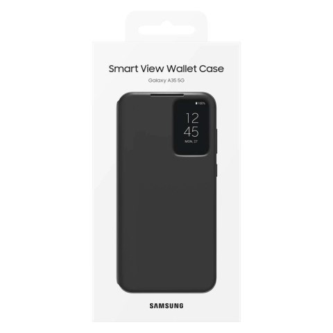 Etui Samsung Smart View Wallet EF-ZA356CBEGWW z klapką do Samsung Galaxy A35 - czarne Etui Samsung Smart View Wallet EF-ZA356CBEGWW z klapką do Samsung Galaxy A35 - czarne