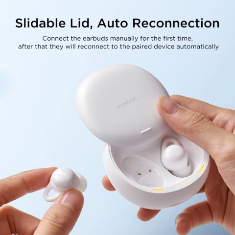 Słuchawki bezprzewodowe TWS Joyroom JR-TS2 Cozydots Series z aktywną redukcją szumów, Bluetooth 5.3 - białe Słuchawki bezprzewodowe TWS Joyroom JR-TS2 Cozydots Series z aktywną redukcją szumów, Bluetooth 5.3 - białe