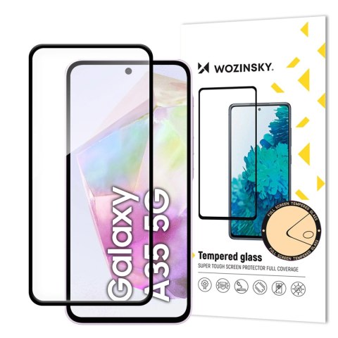 Szkło hartowane Wozinsky Full Glue Tempered Glass na Samsung Galaxy A35 z czarną ramką Szkło hartowane Wozinsky Full Glue Tempered Glass na Samsung Galaxy A35 z czarną ramką