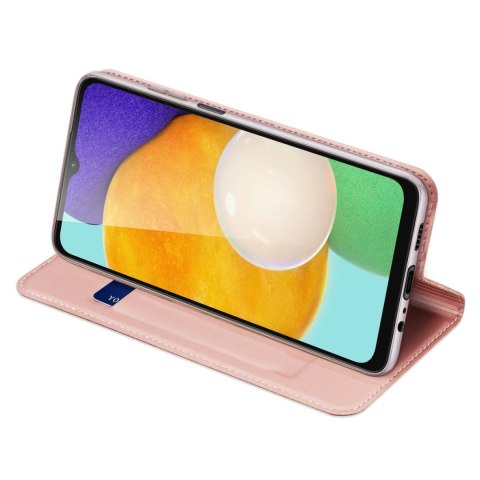 Dux Ducis Skin Pro etui Samsung Galaxy A14 4G / 5G pokrowiec z klapką portfel na kartę podstawka różowe Dux Ducis Skin Pro etui Samsung Galaxy A14 4G / 5G pokrowiec z klapką portfel na kartę podstawka różowe
