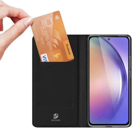Etui Dux Ducis Skin Pro z klapką i miejscem na kartę na Samsung Galaxy A55 5G - czarne Etui Dux Ducis Skin Pro z klapką i miejscem na kartę na Samsung Galaxy A55 5G - czarne