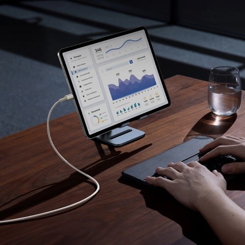 Kabel Baseus Tungsten Gold USB-C / USB-C 100W 1m - złoty