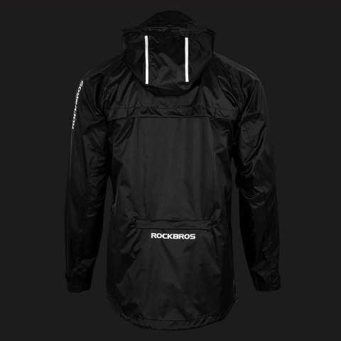 Kurtka przeciwdeszczowa Rockbros YPY013BK4XL oddychająca wiatroodporna XXXXL - czarna Kurtka przeciwdeszczowa Rockbros YPY013BK4XL oddychająca wiatroodporna XXXXL - czarna