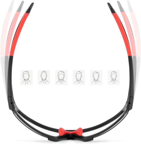 Okulary rowerowe Rockbros SP216BK fotochromowe UV400 - czarno-czerwone Okulary rowerowe Rockbros SP216BK fotochromowe UV400 - czarno-czerwone