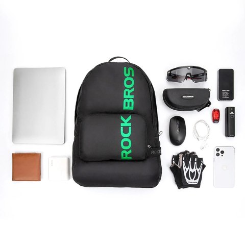 Plecak Rockbros H10-BK sportowy składany 18 l - czarny Plecak Rockbros H10-BK sportowy składany 18 l - czarny