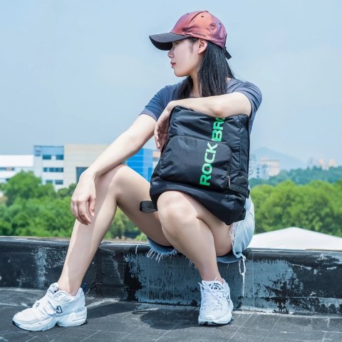 Plecak Rockbros H10-BK sportowy składany 18 l - czarny Plecak Rockbros H10-BK sportowy składany 18 l - czarny