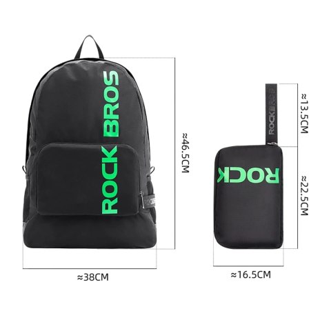 Plecak Rockbros H10-BK sportowy składany 18 l - czarny Plecak Rockbros H10-BK sportowy składany 18 l - czarny