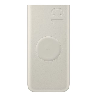 Powerbank Samsung EB-U2510XUEGEU indukcyjny 10000 mAh 2x USB-C 25W SFC - beżowy