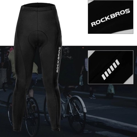 Spodnie kolarskie Rockbros RK2004XL oddychające z wkładką XL - czarne Spodnie kolarskie Rockbros RK2004XL oddychające z wkładką XL - czarne