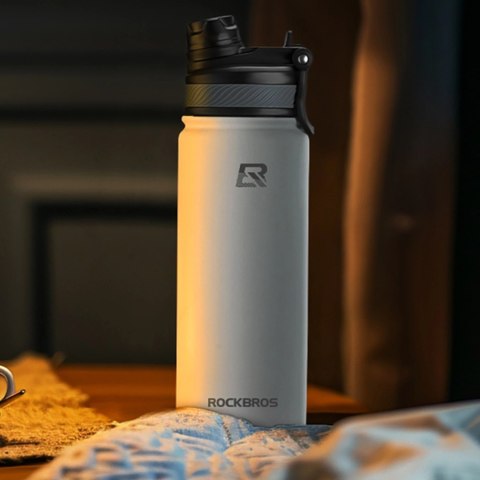 Bidon termiczny Rockbros 35210029005 rowerowy na napoje 550 ml - biały Bidon termiczny Rockbros 35210029005 rowerowy na napoje 550 ml - biały