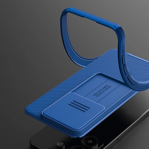 Etui Nillkin CamShield Pro Case na Xiaomi Redmi Note 13 Pro 5G / Poco X6 5G - niebieskie Etui Nillkin CamShield Pro Case na Xiaomi Redmi Note 13 Pro 5G / Poco X6 5G - niebieskie