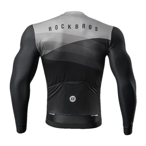 Koszulka kolarska Rockbros 15120009005 z długim rękawem wiosna/lato XXL - czarna Koszulka kolarska Rockbros 15120009005 z długim rękawem wiosna/lato XXL - czarna