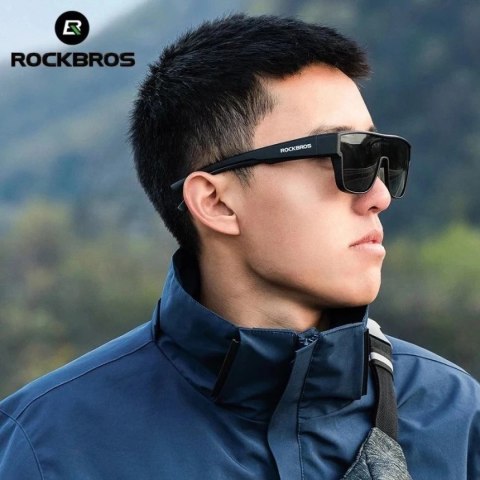 Okulary rowerowe Rockbros SP304 polaryzujące - czarne