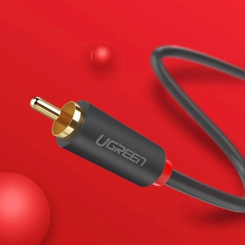 Kabel Ugreen AV104 30747 audio 2RCA (męski) / 2RCA (męski) 1m - szary