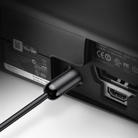 Kabel Ugreen AV122 70892 optyczny audio Toslink / SPDIF 2m - czarny Kabel Ugreen AV122 70892 optyczny audio Toslink / SPDIF 2m - czarny