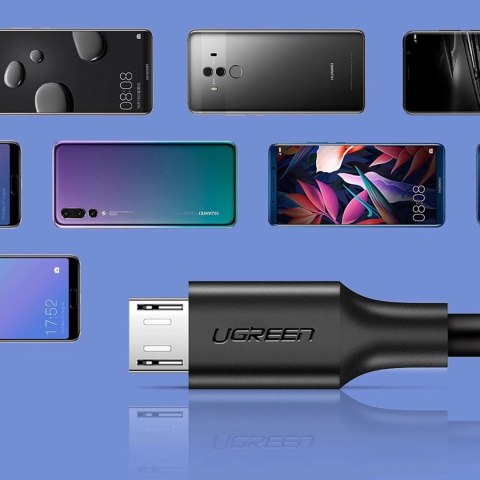Kabel Ugreen US289 60135 micro USB / USB-A 0.5m - czarny Kabel Ugreen US289 60135 micro USB / USB-A 0.5m - czarny