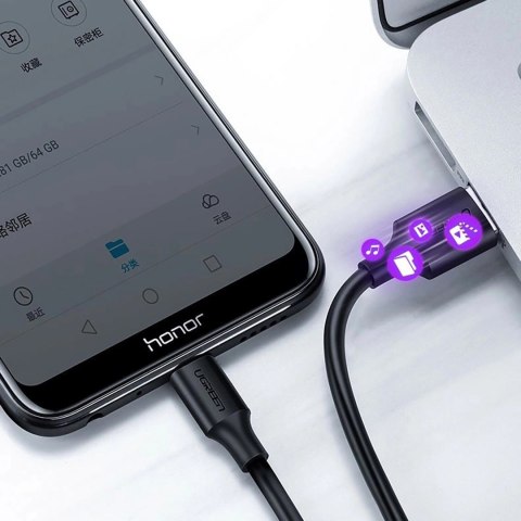 Kabel Ugreen US289 60135 micro USB / USB-A 0.5m - czarny Kabel Ugreen US289 60135 micro USB / USB-A 0.5m - czarny