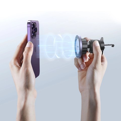 Uchwyt Ugreen LP428 samochodowy magnetyczny na telefon do kratki nawiewu - czarny Uchwyt Ugreen LP428 samochodowy magnetyczny na telefon do kratki nawiewu - czarny