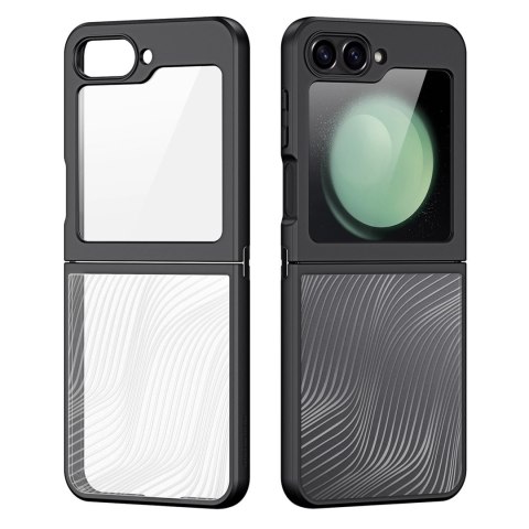 Etui Dux Ducis Aimo na Samsung Galaxy Z Flip 6 - czarne Etui Dux Ducis Aimo na Samsung Galaxy Z Flip 6 - czarne