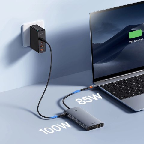 HUB Baseus PortalJoy Series 13w1 USB-C - 2x HDMI / DP / VGA / USB-A 3.1 / USB-C 3.1 / USB-A 2.0 / PD / RJ45 / SD / TF / AUX - sz HUB Baseus PortalJoy Series 13w1 USB-C - 2x HDMI / DP / VGA / USB-A 3.1 / USB-C 3.1 / USB-A 2.0 / PD / RJ45 / SD / TF / AUX - sz